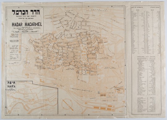 Map of Hadar HaCarmel