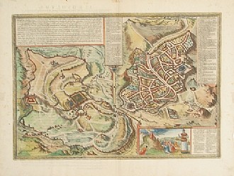 Description of two Jerusalem plans: one of the new city; the other of the old city 
