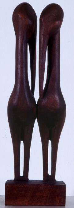 רודי להמן, 1977-1903 

זוג עגורים, 1966-1965 

עץ 

5731-89 
