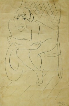 Henri Matisse, 1869-1954 

Nude in Rocking Chair, 1913 

Lithograph on Japanese paper 

Gift of Mr. Joseph Walter Evron 

65-53 

 

 
