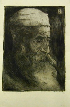 Hermann Struck, 1876-1944 

An Old Spanish Jew, 1919  

Dry point 

1185-68 

 

 

 
