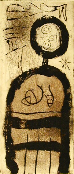 Joan Miro, 1893-1983 

Creole Woman, 1958  

Colored etching