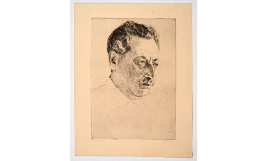 שלום אש , 1936 תחריט יבש