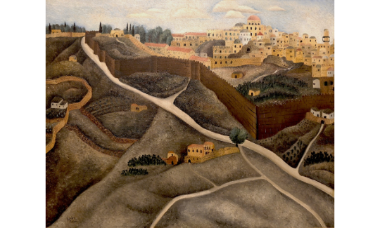 Reuven Rubin Mount Scopus, Jerusalem, 1927 Oil o