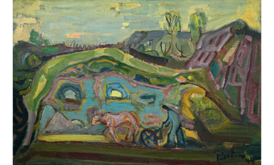 Mordecai Levanon Landscape, 1944 Oil on canvas