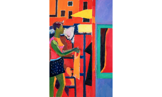 נערה עם בגדים באדום, 2023