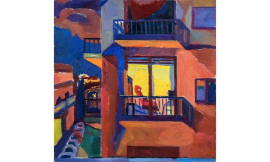 كرسيّ أحمر، يافا، 2023