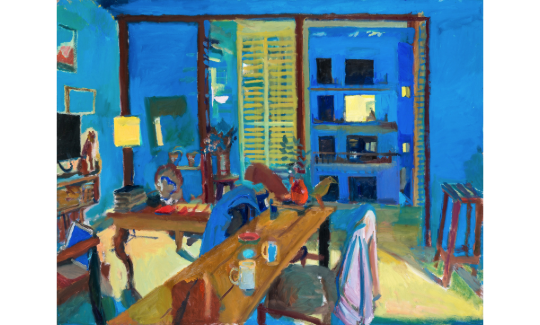 Window, Evening, Blue, 2023