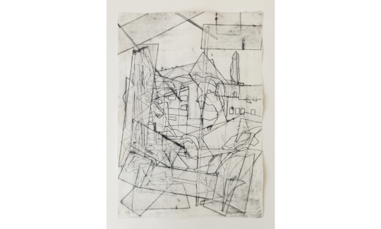 Talia Benabu, “Downtown”, 2023 Collagraph