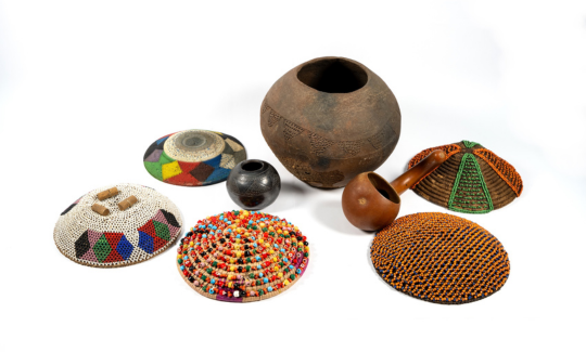 Beer pot covers (impenge), Zulu people, South