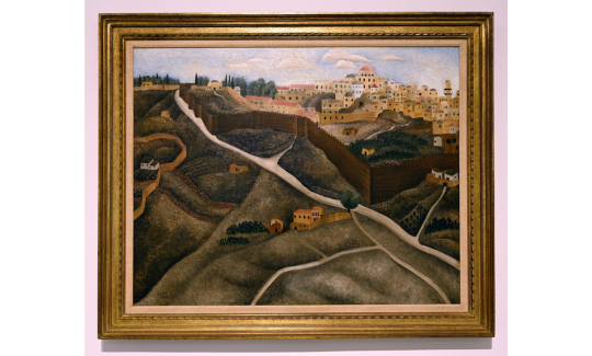 Mount Scopus, Jerusalem, 1927, Oil on canvas, Gif