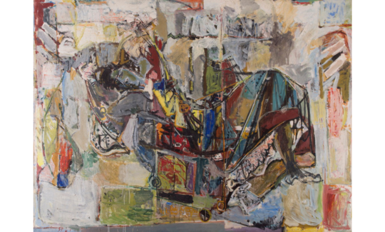 Yehezkel Streichman, View of Ein Hod, 1955, Oil o