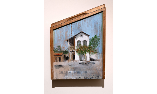 The Wieland Villa, 2020 Acrylic, oil, and pencil