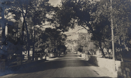 HaHar Street, Haifa July 19, 1937 Black & white
