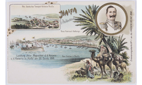 Souvenir postcard of the voyage of the Germa