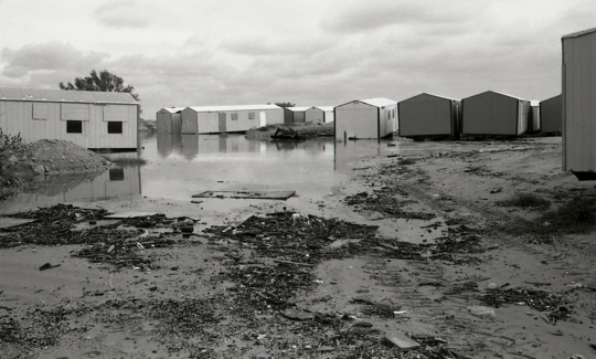 קרוואנים בקיבוץ נווה ים, 1992