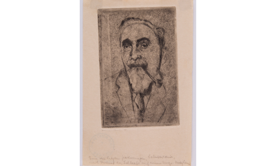 Hermann Struck, self-portrait, 1928, engraving o