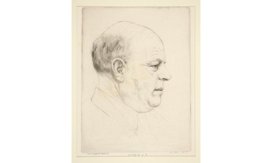 Hermann Struck, portrait of Chaim Nachman Bialik