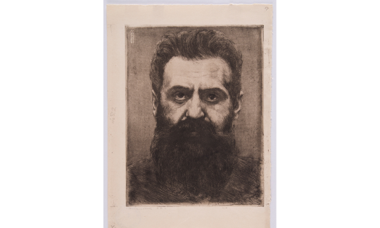 Hermann Struck, portrait of Theodor Herzl, 1907
