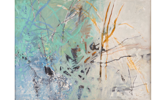חנה לוי, מראה נוף, 1972, שמן על