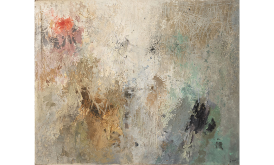 חנה לוי, צפת, 1973-77, שמן וחול