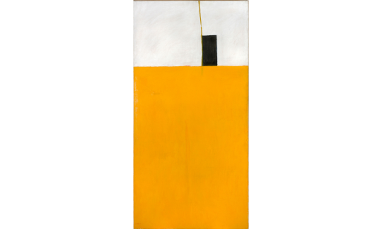 מיכאל גרוס, אשנב וגג, 1970, שמן