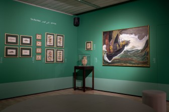 הדרכת אוצרת בתערוכת "דגים ודייגים"