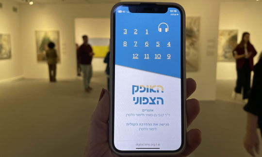 הדרכה קולית בתערוכת "האופק