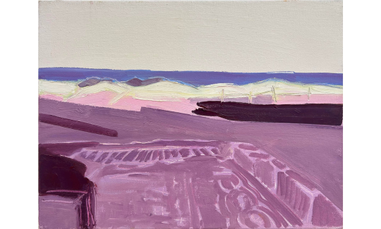 Iris Cintra, Mosaic Mound, 2021, Oil on canvas