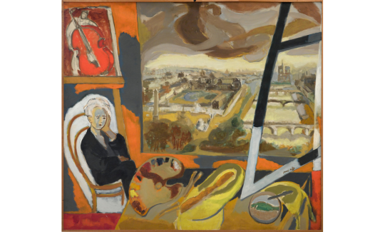 Man in the City, 1954, Oil on canvas, Photo: Haifa