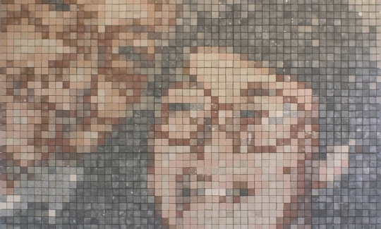 Untitled, 2005, Akerstein pavement stones, woode