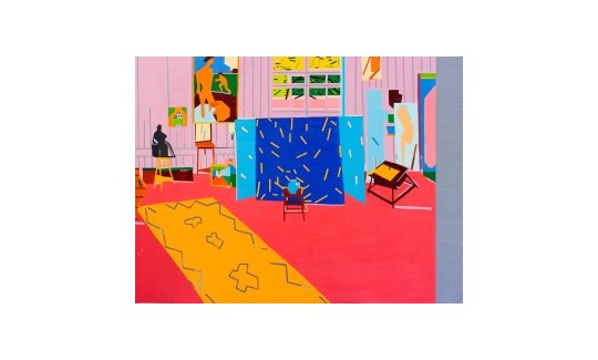 غاي ينايPink Studio, 2014زيت على