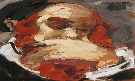 Mané-Katz, Thoughts, 1929, gouache on cardboard