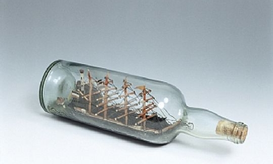 Ship in a bottle, late 19th century, England