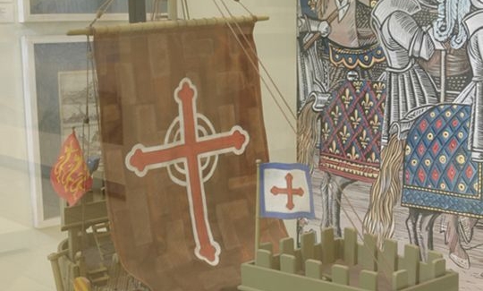 אניית מלחמה צלבנית, דגם, עץ