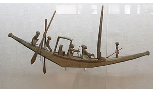Egyptian funeral boats, wood, 20th century BCE