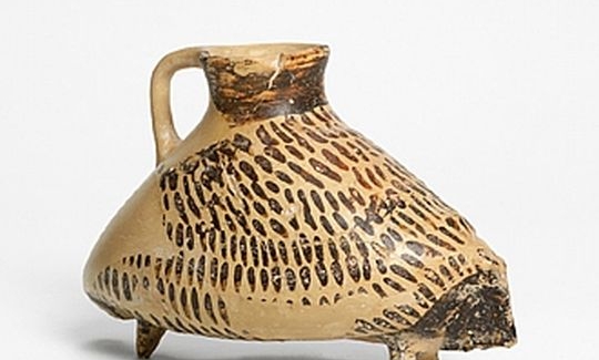 Porcupine shaped vessel, pottery ("Mycenaea
