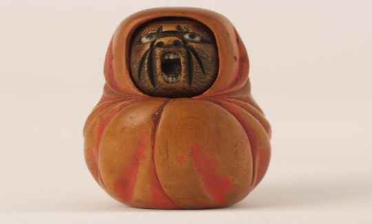 Daruma as a toy, Katabori Netsuke, Unknown date