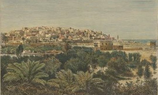 Jaffa, Print, 19th century, A. Kohl