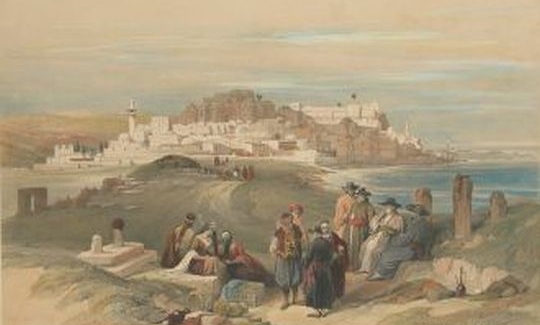General view of Jaffa, Print, April 16th, 1839, D