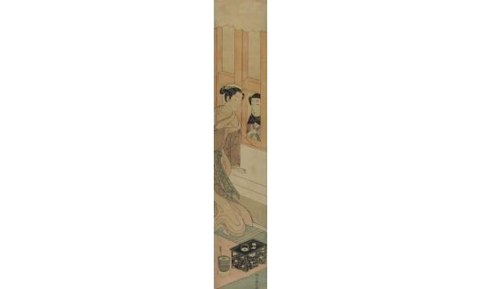 Suzuki Harunobu, Courtesan and her Lover Talking