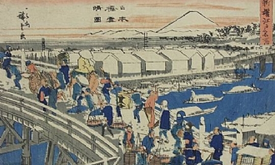 Ando Hiroshige, Nihonbashi Bridge after Snowfall