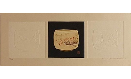 Haku Maki, Collection D (Cha-Wan), 1980, etching