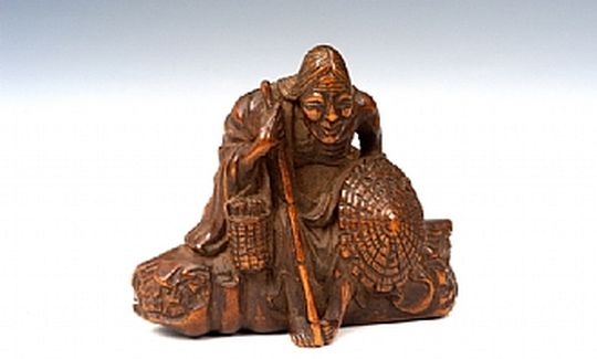 Nishino Kogyoku, Katabori Netsuke, Fukusuke the
