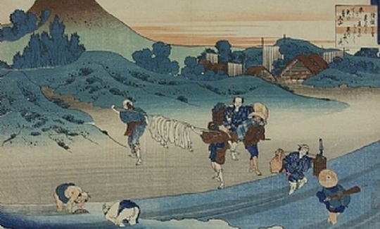 Illustration to a poem by Empress Jito, from the