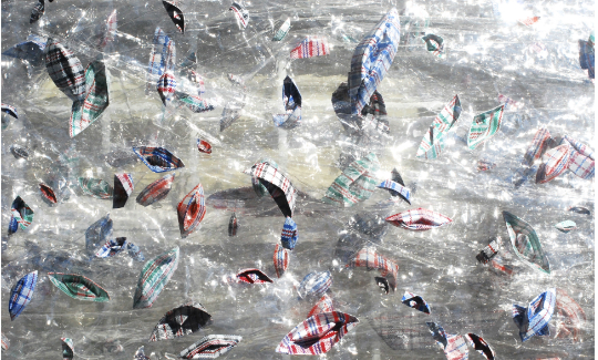 Elodie AbergelEaux Man's Land, 2016Installatio
