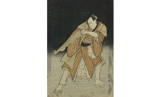 Utagawa Toyokuni, Kabuki actor holding a