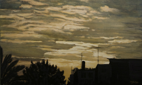 Arie Azene From the series "Skyline", 2008-2009Oil