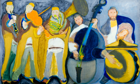 Mané-Katz Klezmers, 1955-1961Oil on canvas