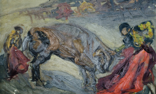 מאנה כץ מלחמת שוורים, 1938שמן